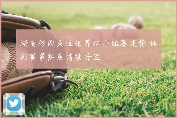 湖南彩民关注世界杯小组赛走势 体彩赛事热度持续升温